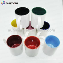 Sublimation color inside coffee mugs made in china